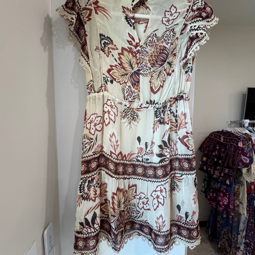 FARM Rio Sand Aura Floral Mini Dress - Picture 4 of 16